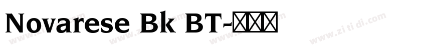 Novarese Bk BT字体转换